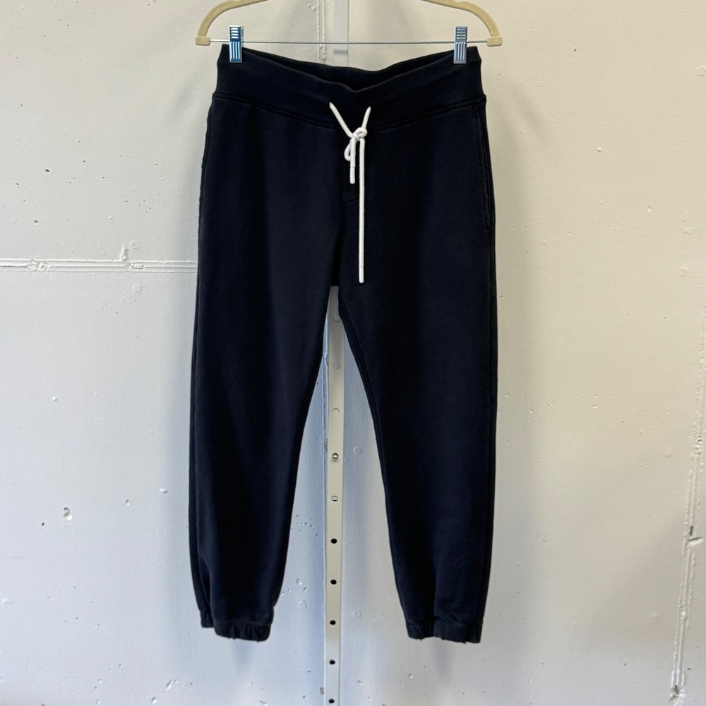 Leallo Cotton Sweatpants Joggers Drawstring Pockets Size Small Charcoal